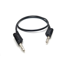 1 pcs - Mueller Electric Test Leads, 32A, 30V ac, Black, 0.5m Lead Length