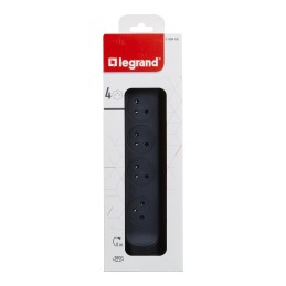 1 pcs - Legrand 4 Socket Type E - French Extension Lead