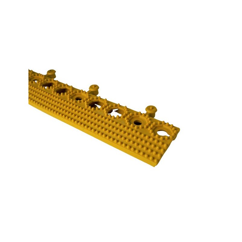 1 pcs - RS PRO Yellow Anti-slip Tile PVC Tile, Holes Finish 500mm x 60mm x 16mm