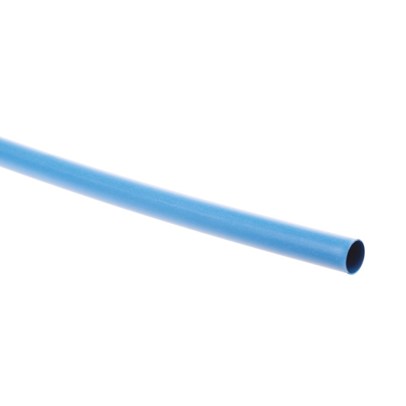 1 pcs - TE Connectivity Heat Shrink Tubing, Blue 6.4mm Sleeve Dia. x 1.2m Length 2:1 Ratio, RNF-100 Series