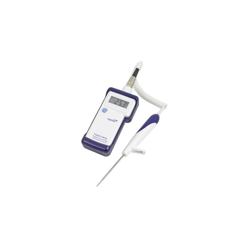 1 pcs - Digitron FM35 Wired Digital Thermometer for Food Industry Use, 1 Input(s), +110°C Max, ±1 °C Accuracy - UKAS Calibration