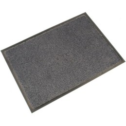 1 pcs - Coba Europe COBAwash Anti-Slip, Door Mat, Carpet, Indoor Use, Black/Steel, 0.85m 1.5m 8mm