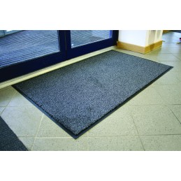 1 pcs - Coba Europe COBAwash Anti-Slip, Door Mat, Carpet, Indoor Use, Black/Steel, 0.85m 1.5m 8mm