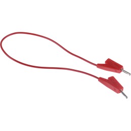 1 pcs - Radiall 2 mm Connector Test Lead, 5A, 250V ac, Red, 200mm Lead Length