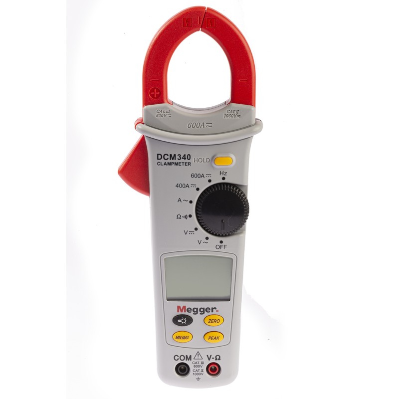 1 pcs - Megger DCM340 Clamp Meter, 600A dc, Max Current 600A ac CAT III 600V
