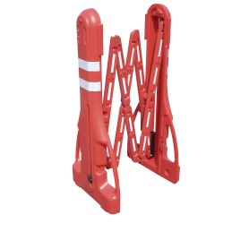 1 pcs - RS PRO Red & White Polypropylene Extendable Barrier