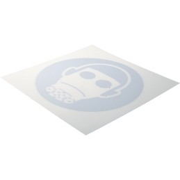 1 pcs - RS PRO Plastic Mandatory Respiratory Protection Sign With Pictogram Only Text