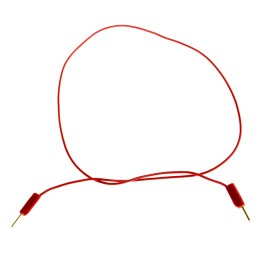 1 pcs - Staubli 1 mm Connector Test Lead, 3A, 30 V ac, 60V dc, Red, 300mm Lead Length