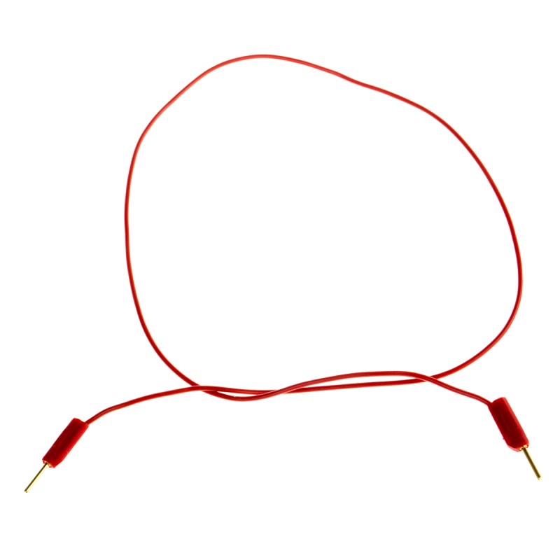 1 pcs - Staubli 1 mm Connector Test Lead, 3A, 30 V ac, 60V dc, Red, 300mm Lead Length