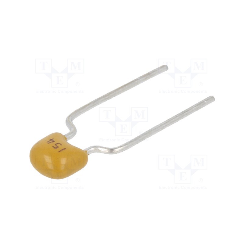 10 pcs x SR PASSIVES - CT40805Y154K500F3R - Capacitor: ceramic, 150nF, 50V, Y5V, ±10%, THT, 5mm