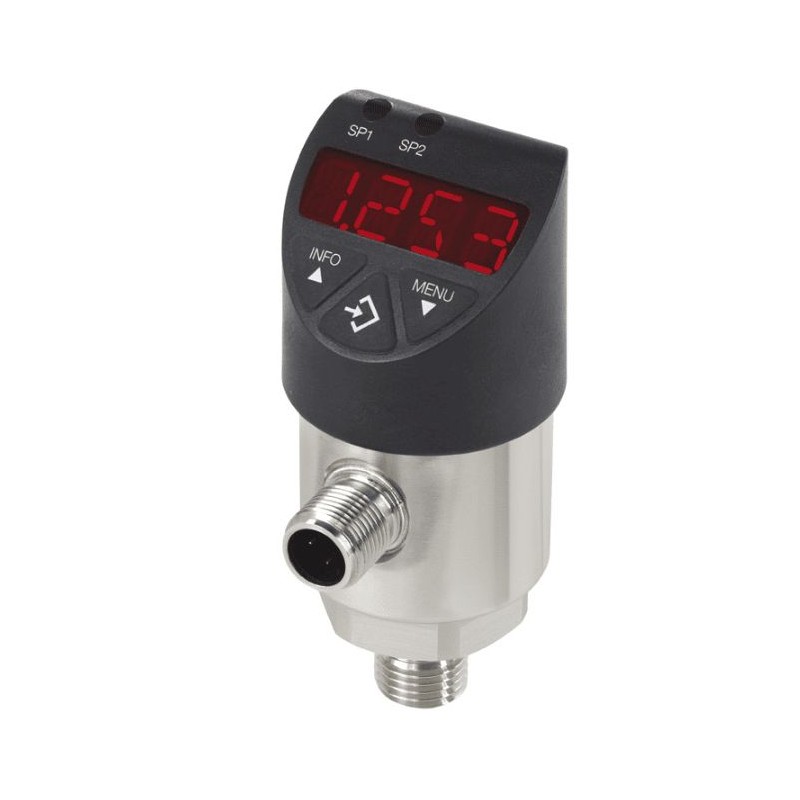 1 pcs - WIKA PSD-31 Series Pressure Sensor, 0bar Min, 10bar Max, PNP Output, Gauge Reading