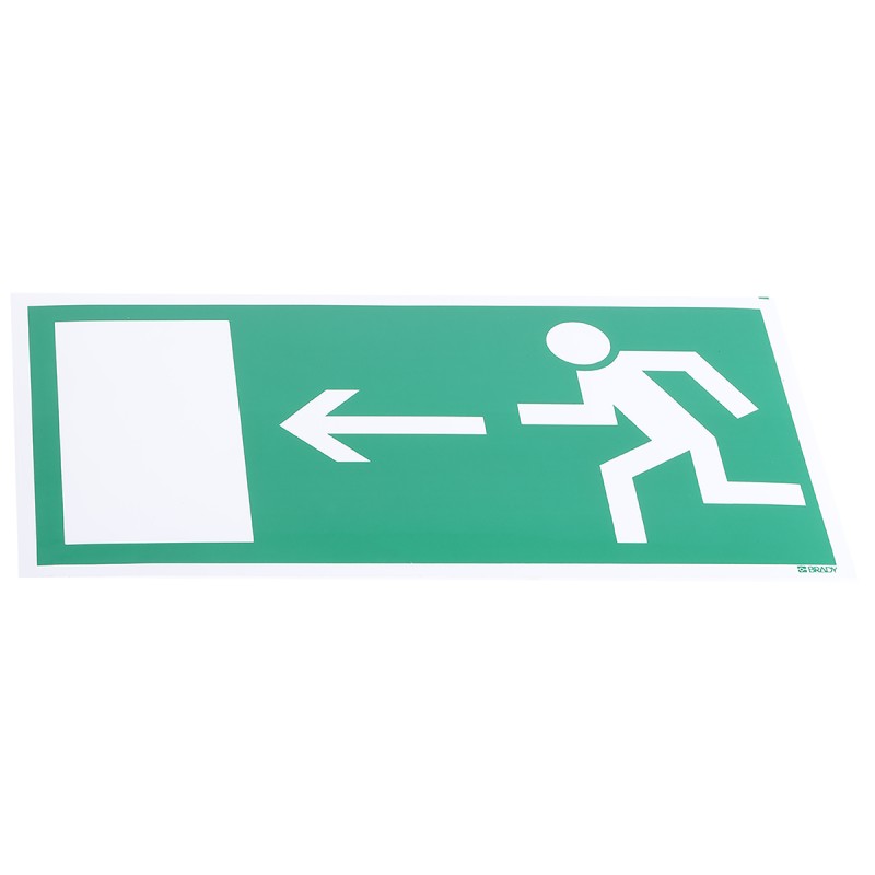 1 pcs - PET Emergency Exit Left Non-Illuminated Emergency Exit Sign