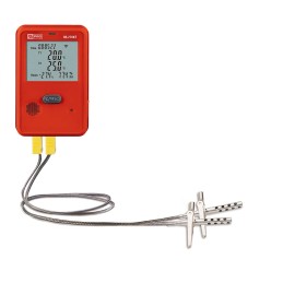 1 pcs - RS PRO DT-270KT Recording Digital Thermometer for Food Industry, Medical, Multipurpose Use, K Probe, +70°C Max