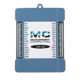 1 pcs - Digilent MCC USB-202 Data Acquisition, 8 Channel(s), USB, 500ksps, 12 bits