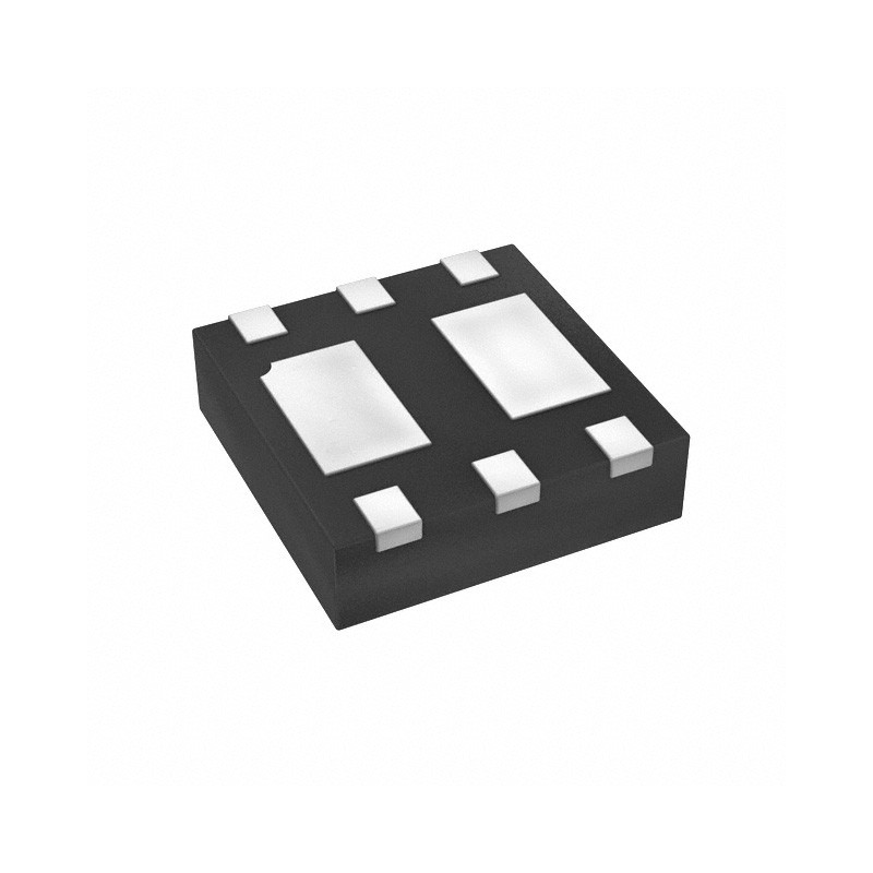 3000 pcs - Dual N/P-Channel-Channel MOSFET, 3.1 A, 4.6 A, 20 V, 6-Pin U-DFN2020 Diodes Inc DMC2053UFDB-7