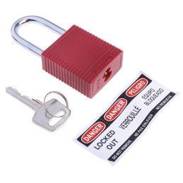 1 pcs - Brady Red 6-Lock Plastic Group Lock Box