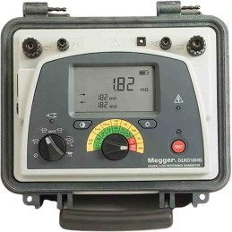 1 pcs - Megger DLRO10HD Handheld Ohmmeter, 2.5 kΩ Max, 100nΩ Resolution, Low Resistance