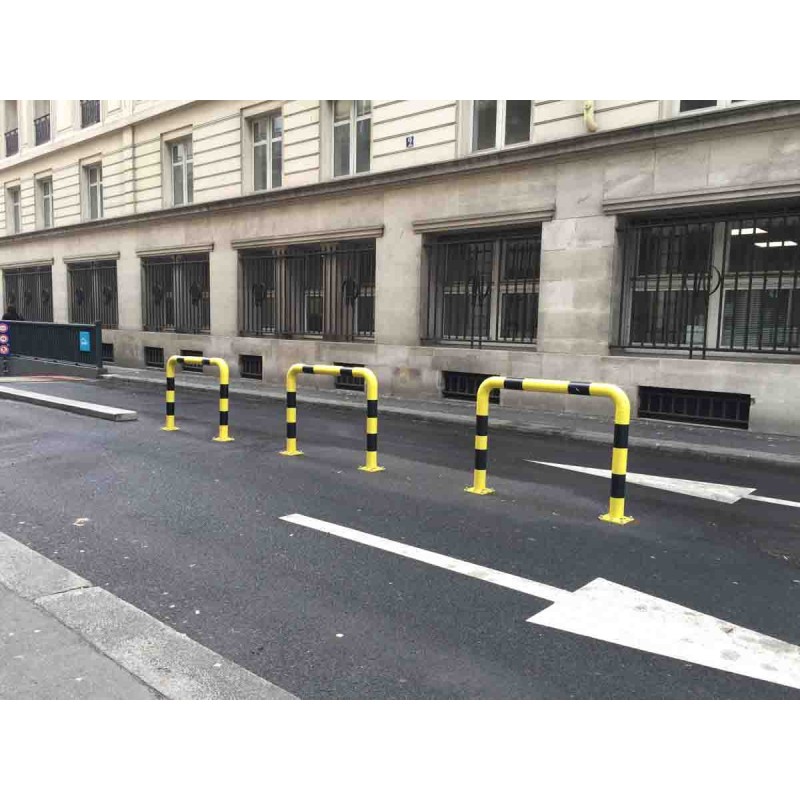 1 pcs - RS PRO Yellow/Black Steel Protection Barrier