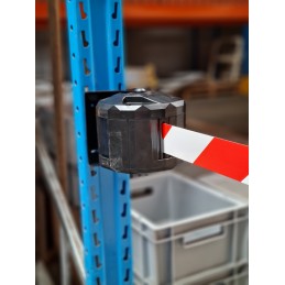 1 pcs - RS PRO Red & White Steel Strap Reel, 4m, Red, White Tape