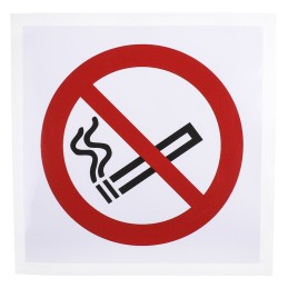 1 pcs - Vinyl No Smoking Prohibition Sign, None