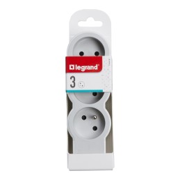 1 pcs - Legrand 3 Socket Type E - French Extension Lead