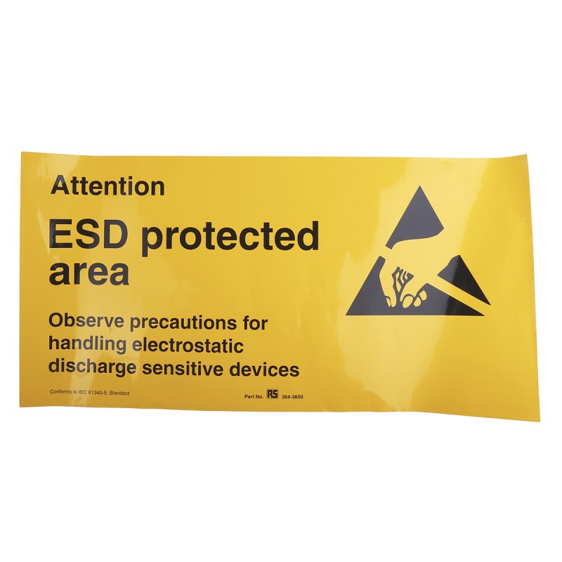 1 pcs - Safety Poster, Vinyl, English, 300 mm, 600mm