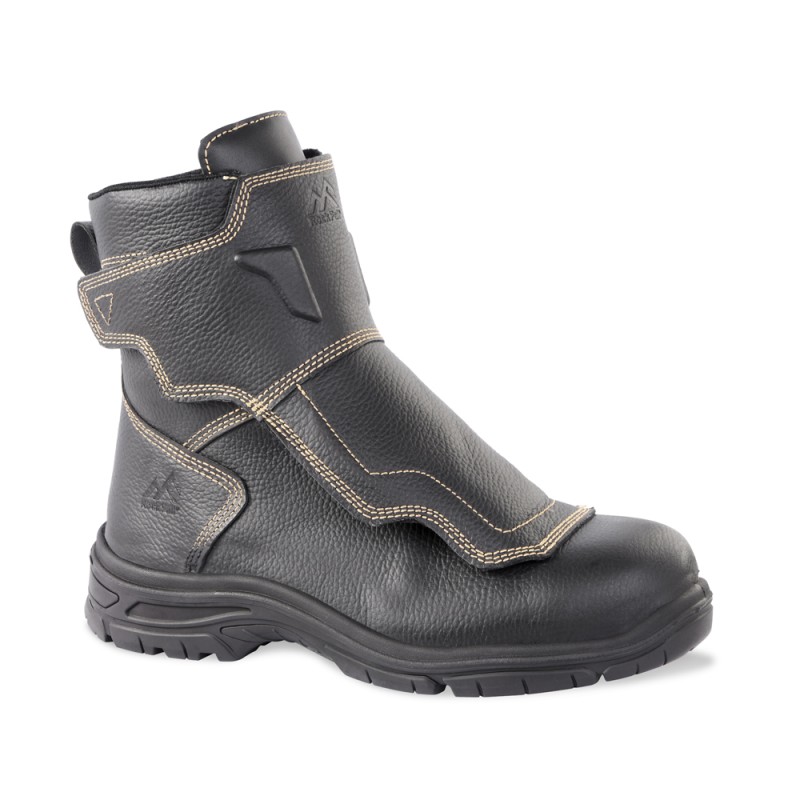 1 Pair - Rockfall Helios Black Non Metallic Toe Capped Unisex Safety Boot, UK 9, EU 43