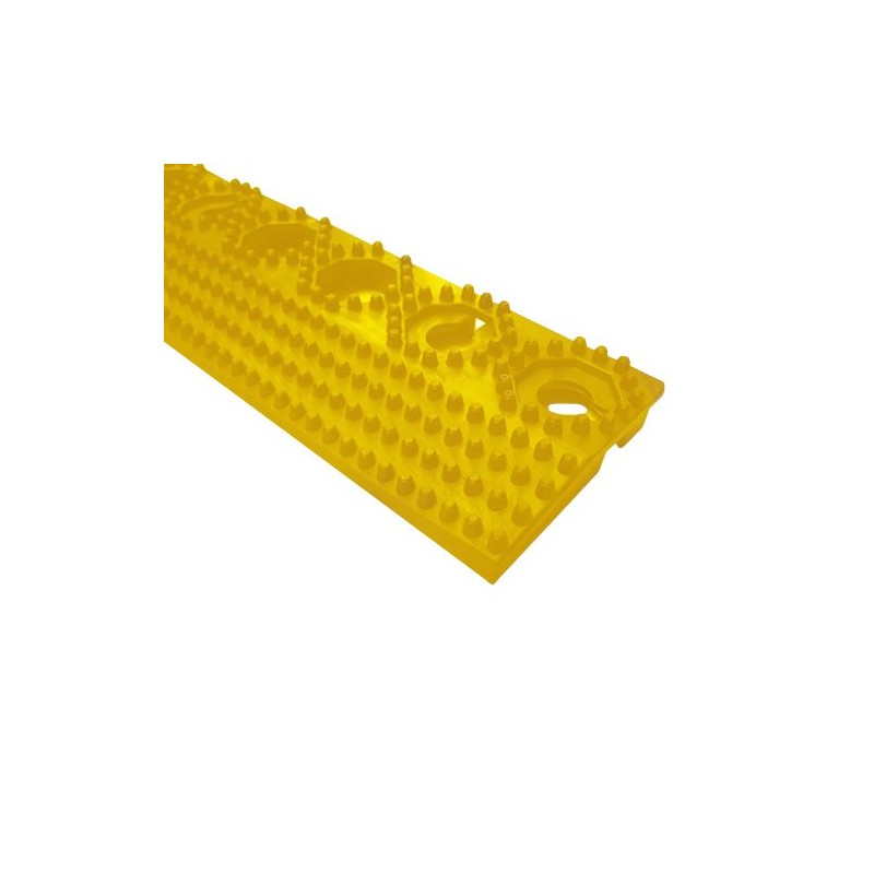 1 pcs - RS PRO Yellow Anti-slip Tile PVC Tile, Holes Finish 500mm x 60mm x 15mm