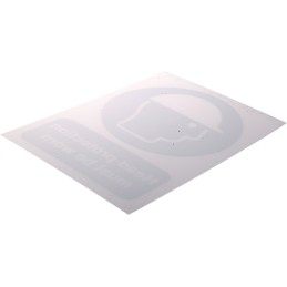 1 pcs - RS PRO PP Sign Head Protection Sign With English Text