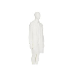 1 pcs - 3M White Unisex Visitor Coat, XL