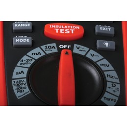 1 pcs - RS PRO RS-9985 Insulation Tester, 125V Min, 1000V Max, 4GΩ Max, CAT III 1000V