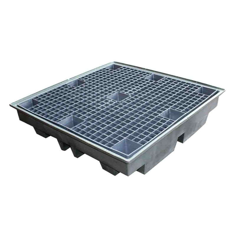 1 pcs - RS PRO Polyethylene Drum Pallet for Oil