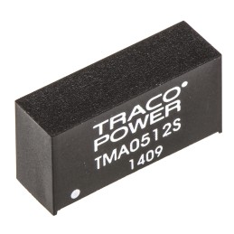 5 pcs - TRACOPOWER TMA DC-DC Converter, 12V dc/ 80mA Output, 4.5 - 5.5 V dc Input, 1W, Through Hole, +85°C Max Temp