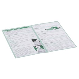 1 pcs - First Aid Guidance Safety Pocket guide, Paper, English, 100 mm, 50mm