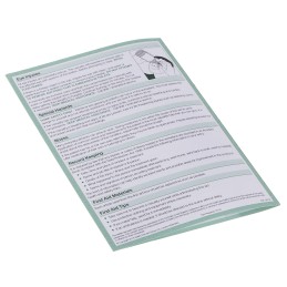 1 pcs - First Aid Guidance Safety Pocket guide, Paper, English, 100 mm, 50mm