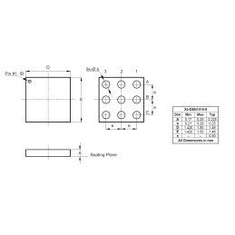 3000 pcs - P-Channel MOSFET, 3.5 A, 115 V X4-DSN1515-9 Diodes Inc DMT12H060LCA9-7
