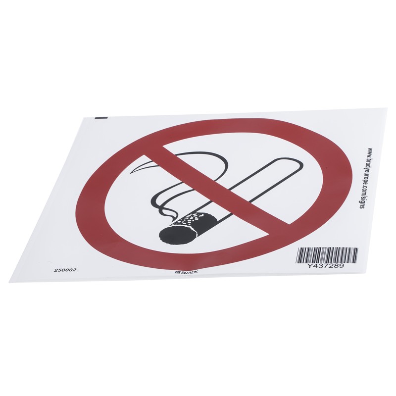 1 pcs - PET No Smoking Prohibition Sign, None