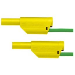 1 pcs - Schutzinger Test lead, 32A, 1kV, Green/Yellow, 500mm Lead Length