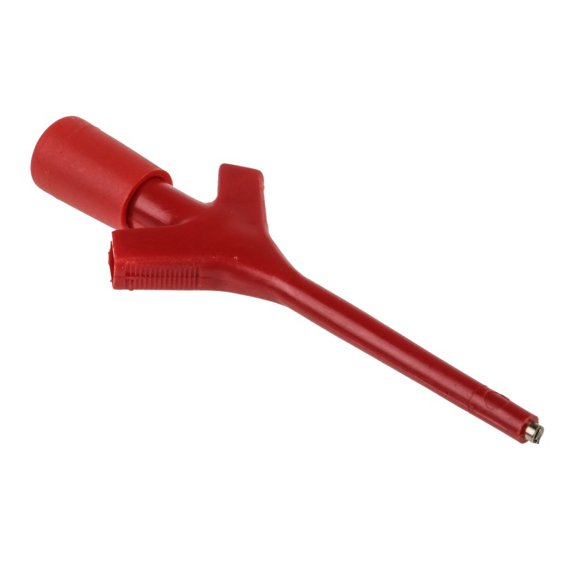 1 pcs - Hirschmann Test & Measurement Red Grabber Clip with Pincers, 2A, 30 V ac, 60 V dc