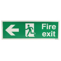 1 pcs - Vinyl FIRE EXIT, Fire Exit, English, Exit Sign