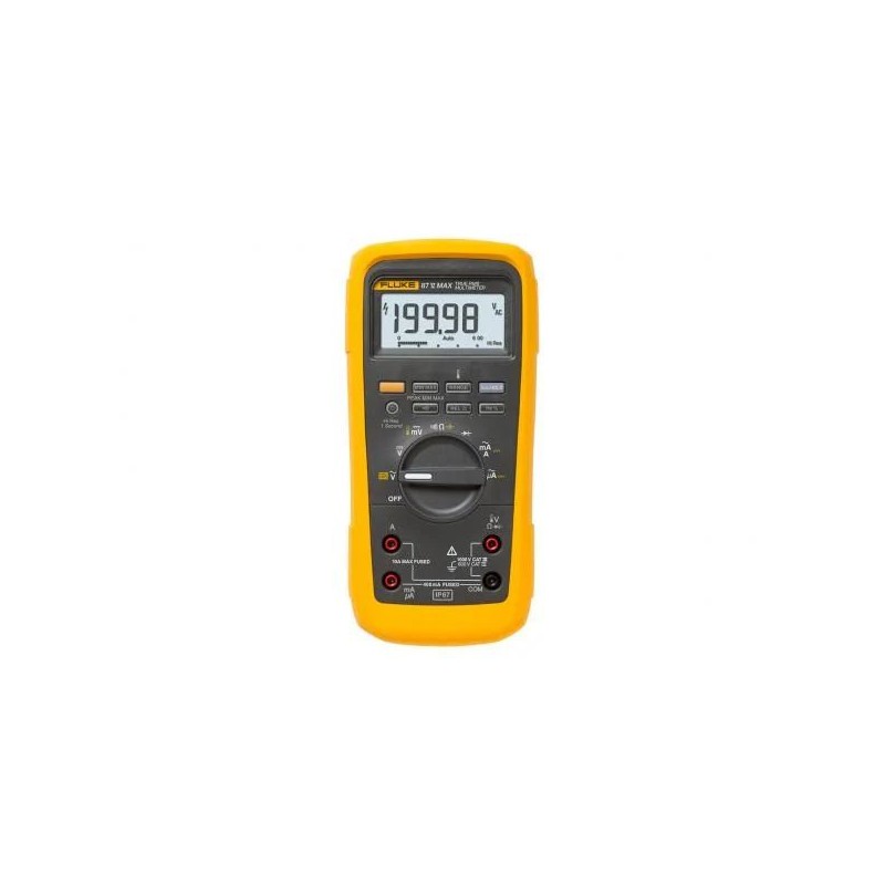 1 pcs - Fluke 87V-MAX Handheld Digital Multimeter, True RMS, 10A ac Max, 10A dc Max, 1000V ac Max - UKAS Calibrated