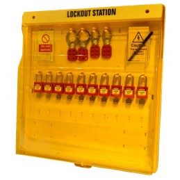 1 pcs - Spectrum Industrial 10 Padlock Lockout Station