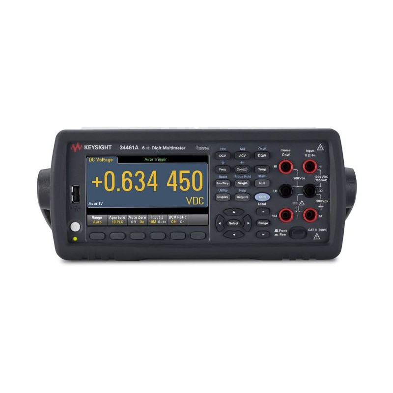 1 pcs - Keysight Technologies 34461A Bench Digital Multimeter, True RMS, 10A ac Max, 10A dc Max, 750V ac Max - RS Calibrated