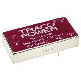 5 pcs - TRACOPOWER TEN 10 DC-DC Converter, 24V dc/ 415mA Output, 18 - 36 V dc Input, 10W, Through Hole, +85°C Max Temp