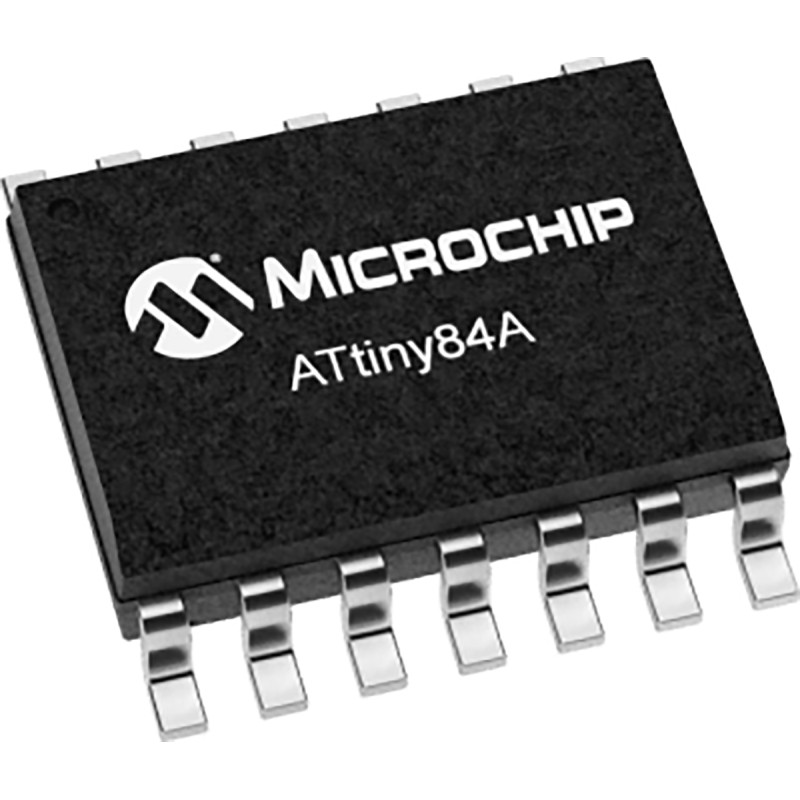 3000 pcs - Microchip ATTINY84A-SSUR, 8bit AVR Microcontroller, ATtiny84A, 20MHz, 8 kB Flash, 14-Pin SOIC