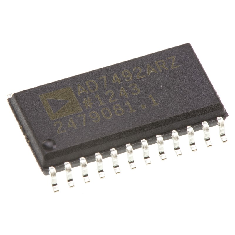 10 pcs - Analog Devices, 12-bit- ADC 1000ksps, 24-Pin SOIC W