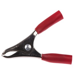 1 pcs - Mueller Electric Crocodile Clip, Copper Contact, 20A, Red