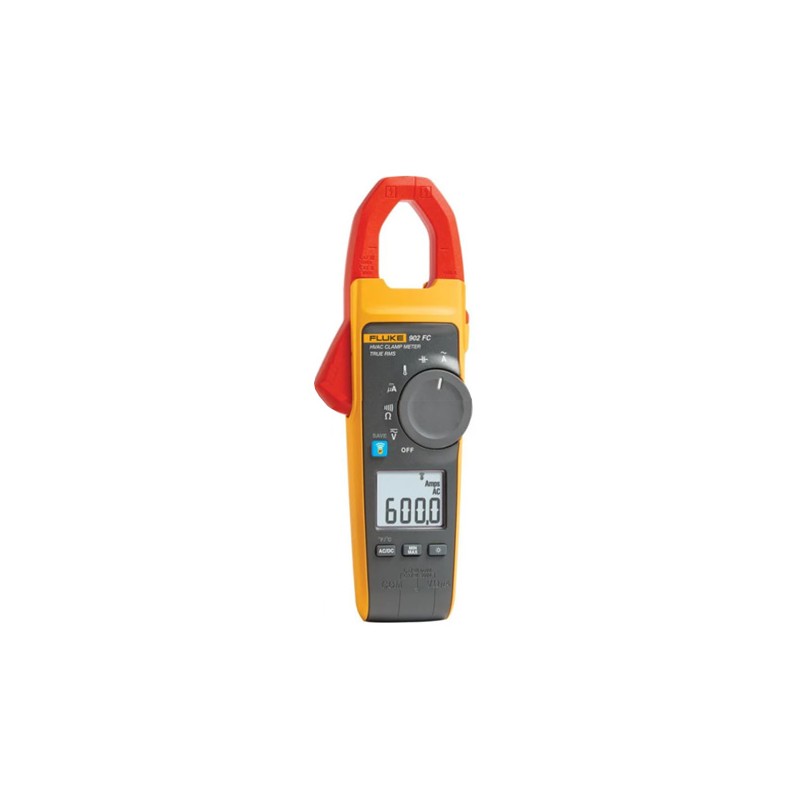 1 pcs - Fluke 902 FC Clamp Meter Wi-Fi, 200μA dc, Max Current 600A ac CAT III 600V