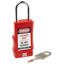 1 pcs - RS PRO 1-Lock Steel Safety Lockout, 5mm Shackle