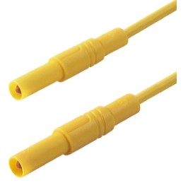 1 pcs - Hirschmann Test & Measurement, 32A, 1000V ac/dc, Yellow, 2m Lead Length